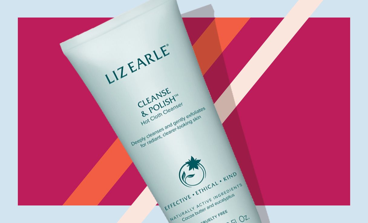 Liz Earle Cleanse & Polish Hot Cloth Cleanser 200ml With Two Pure Cotton Cloths