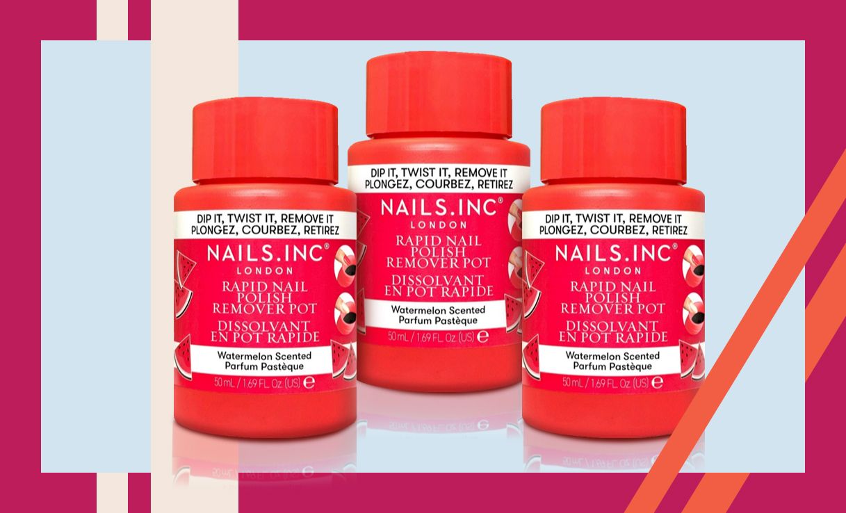 Nails Inc Watermelon Nail Polish Remover Trio