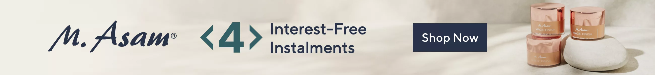 M.Asam in 4 Interest-Free