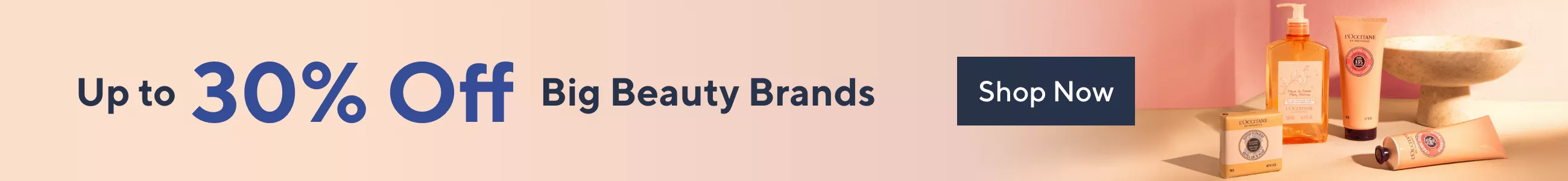 Up to 30% off big beauty brands