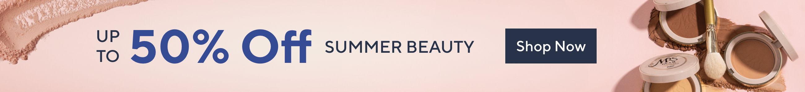 Up to 50% off summer beauty
