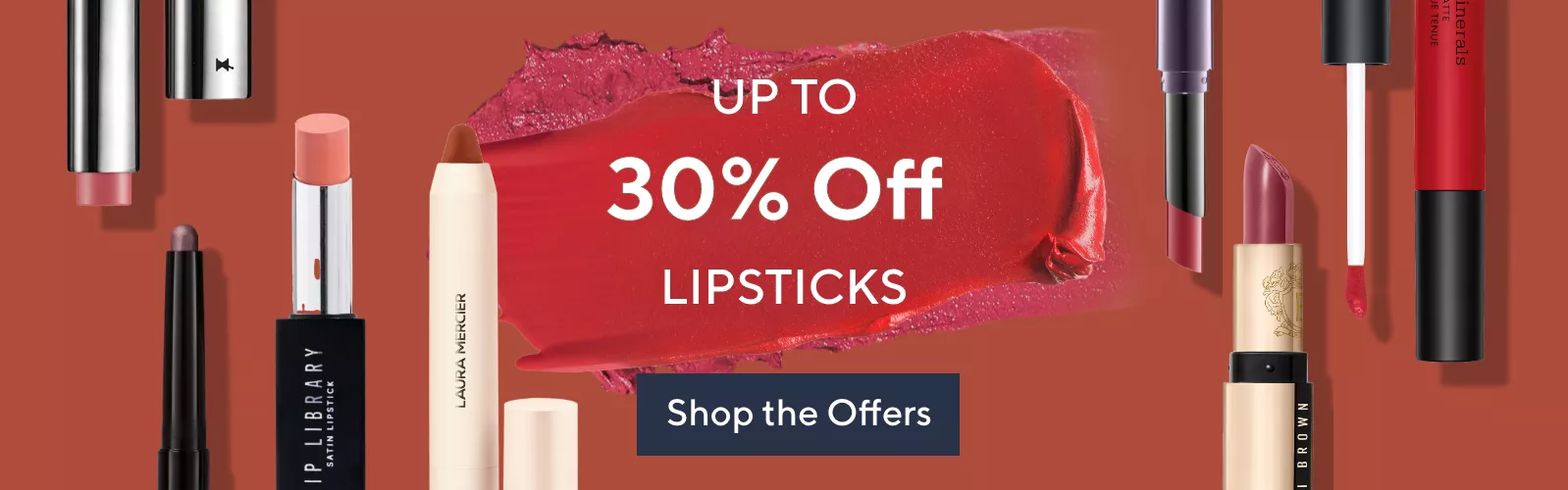 Up to 30% off lip products