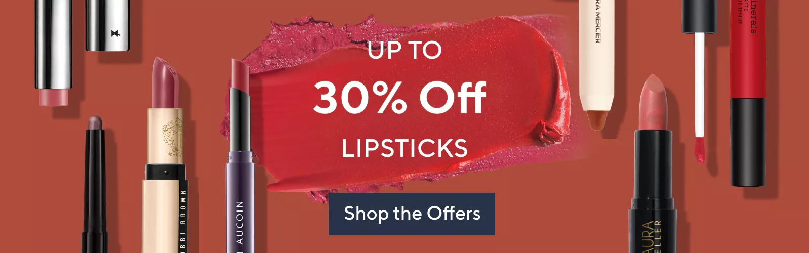 Up to 30% off lip products