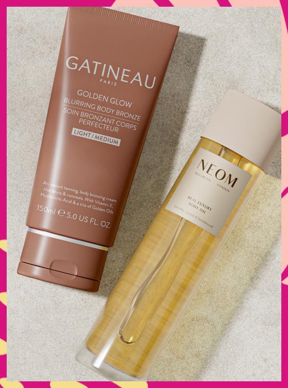 Glowing summer bodycare and tanning