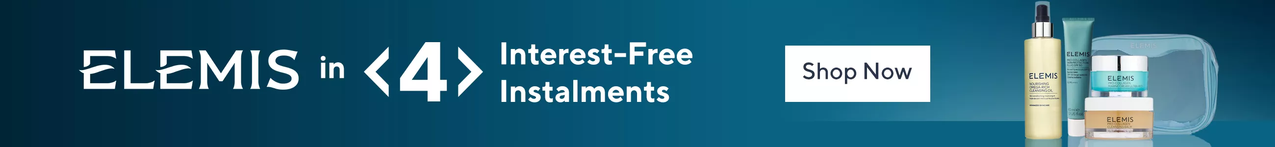 ELEMIS in 4 Interest-Free Instalments Until 31st October