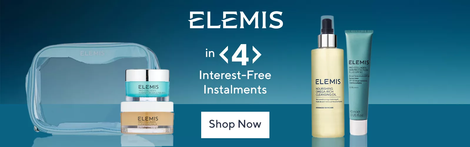 ELEMIS in 4 Interest-Free Instalments Until 31st October