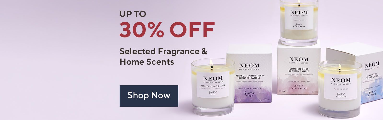 Up to 30% Off Fragrance & Home Scents