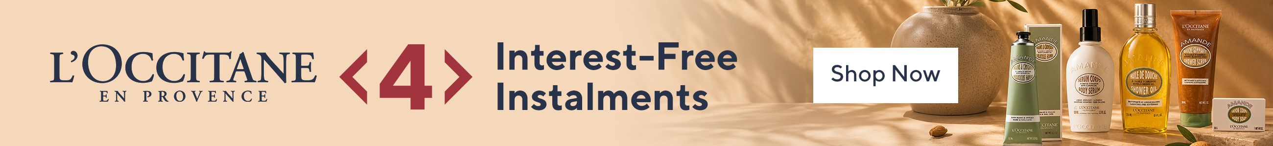 L'Occitane in 4 Interest-Free Instalments