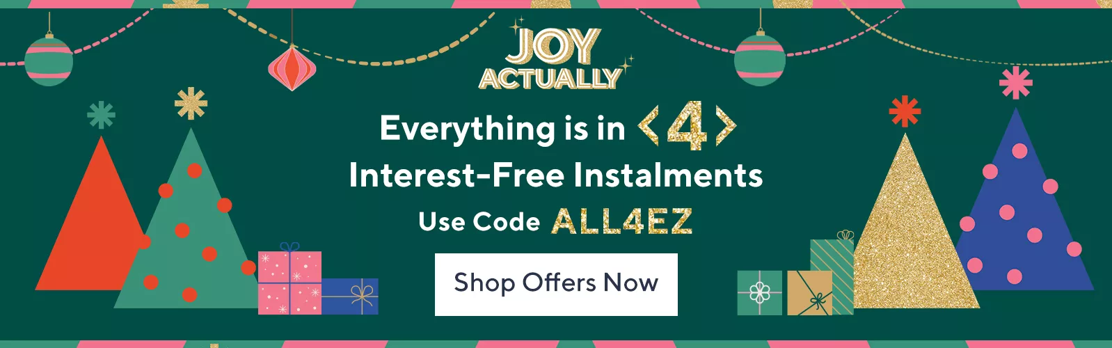 Spread the cost of everything in 4 interest-free instalments