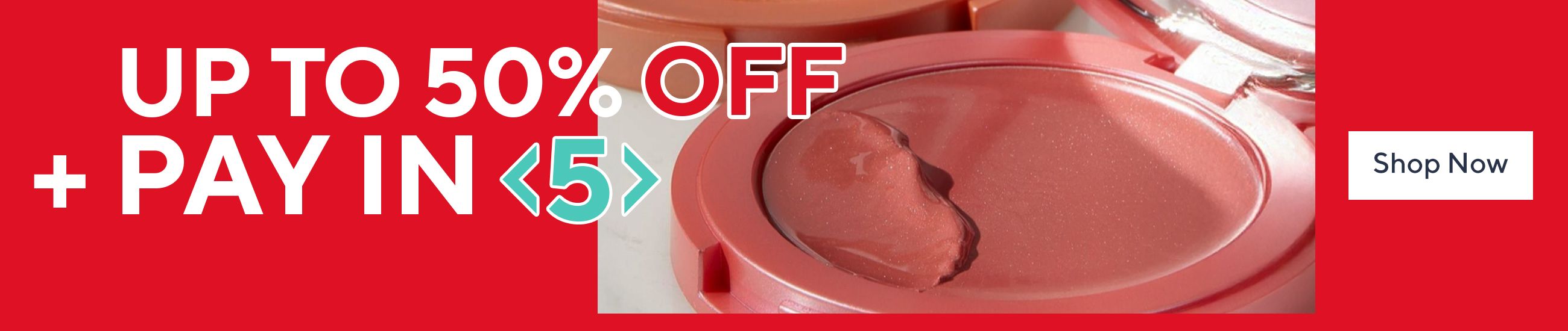 Save up to 50% on beauty products in the QVC Winter Sale plus pay in 5 interest-free instalments with code SALE5Z