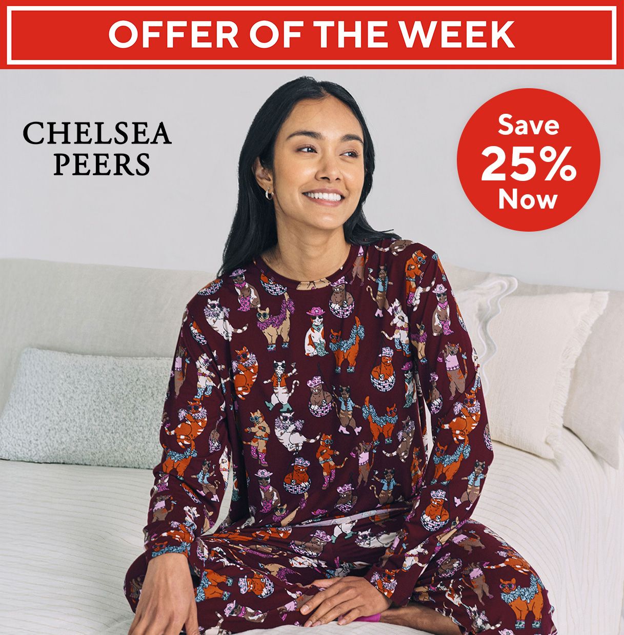 Spread the cost of this Chelsea Peers Jersey Crew Neck Pyjama Set