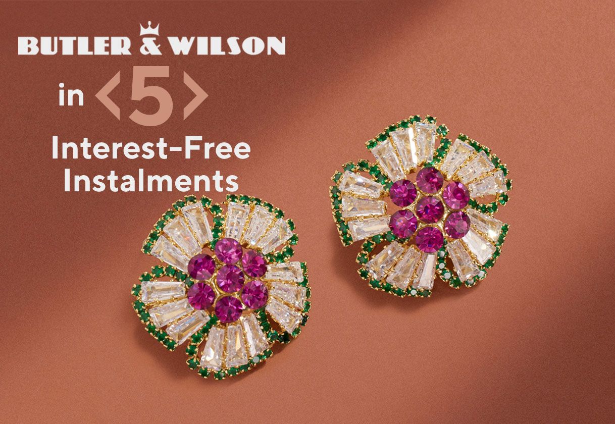 Butler & Wilson jewellery in 5 interest-free, monthly instalments