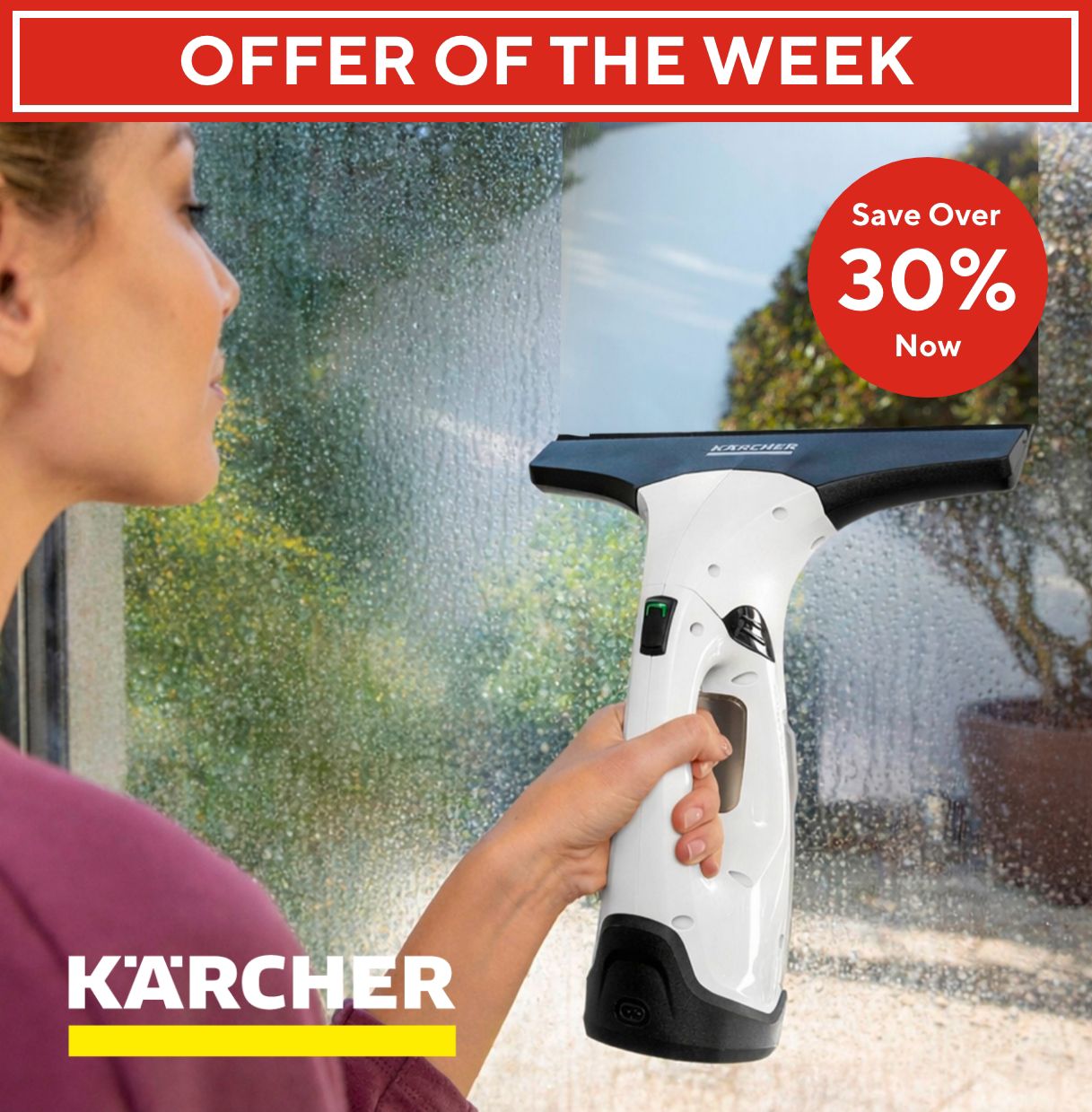 Spread the cost of this Karcher WV 2 Plus Handheld Window Vacuum Cleaner