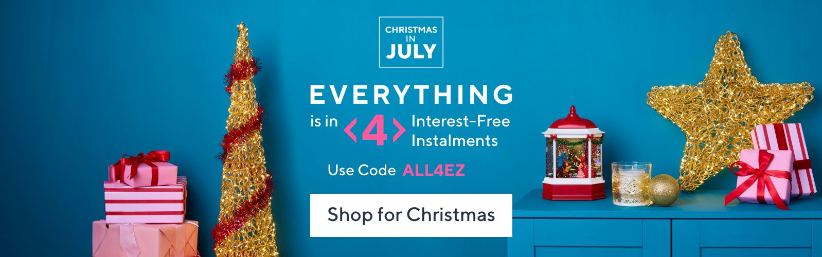 Everything is in 4 interest-free instalments