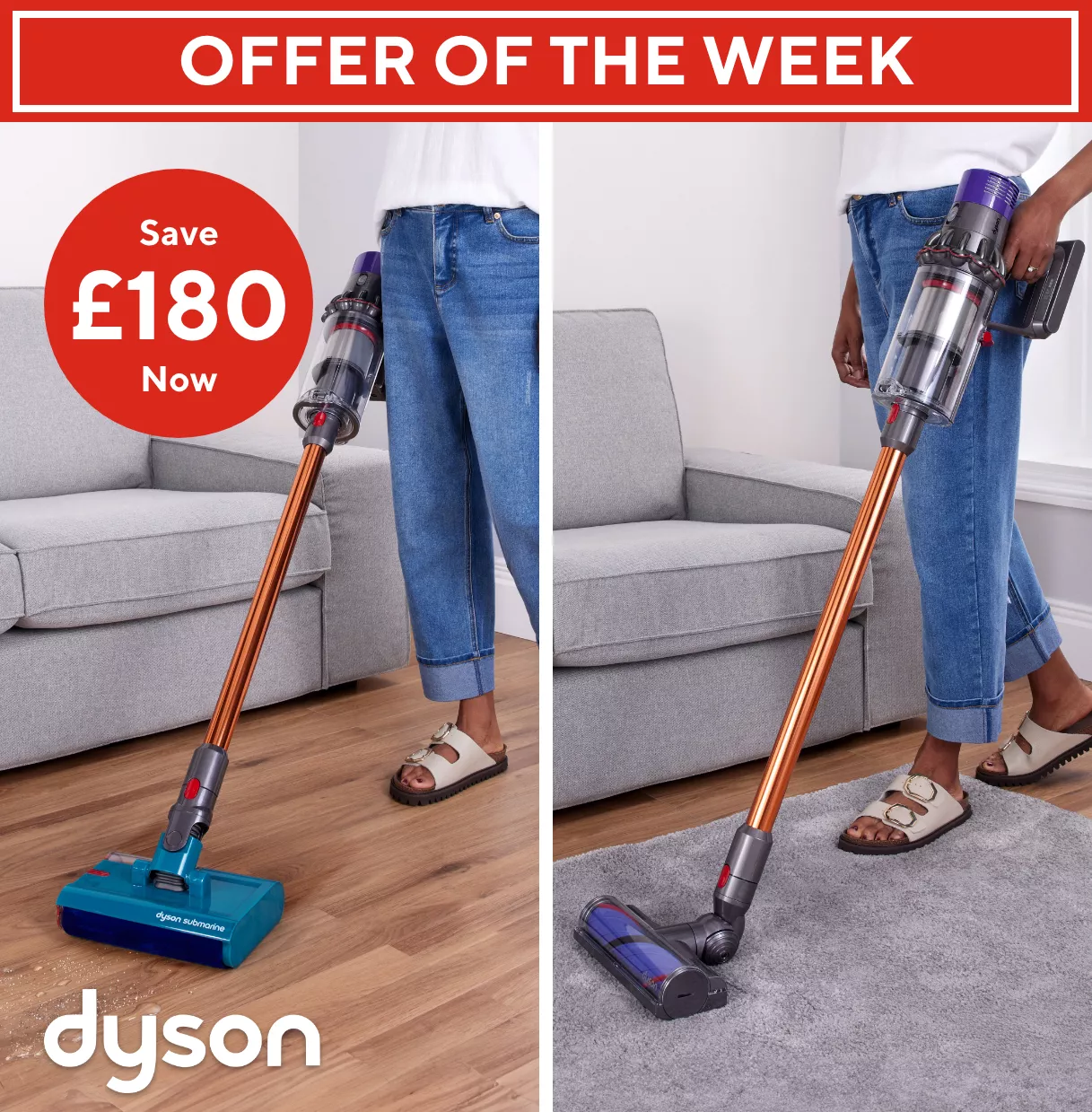 Spread the cost of this Dyson V10 Cyclone Submarine cordless vacuum cleaner