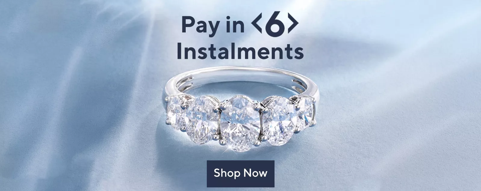 Diamond jewellery in six interest-free instalments