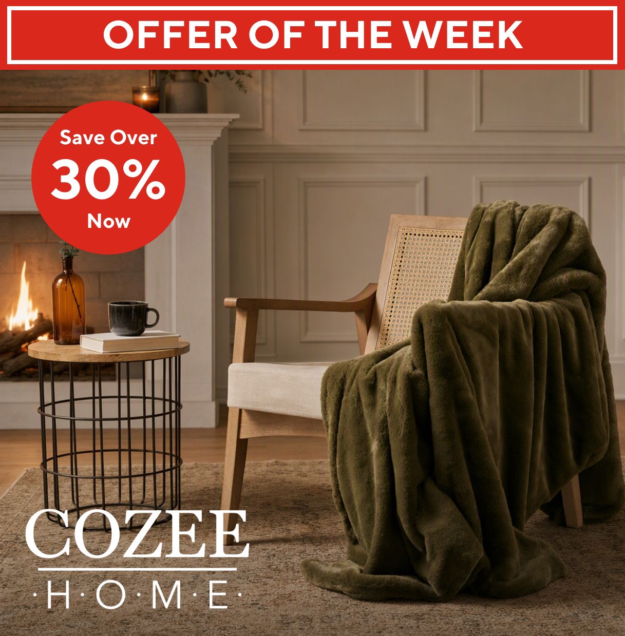 Spread the cost of the Cozee Home Double Sided Faux Fur Throw