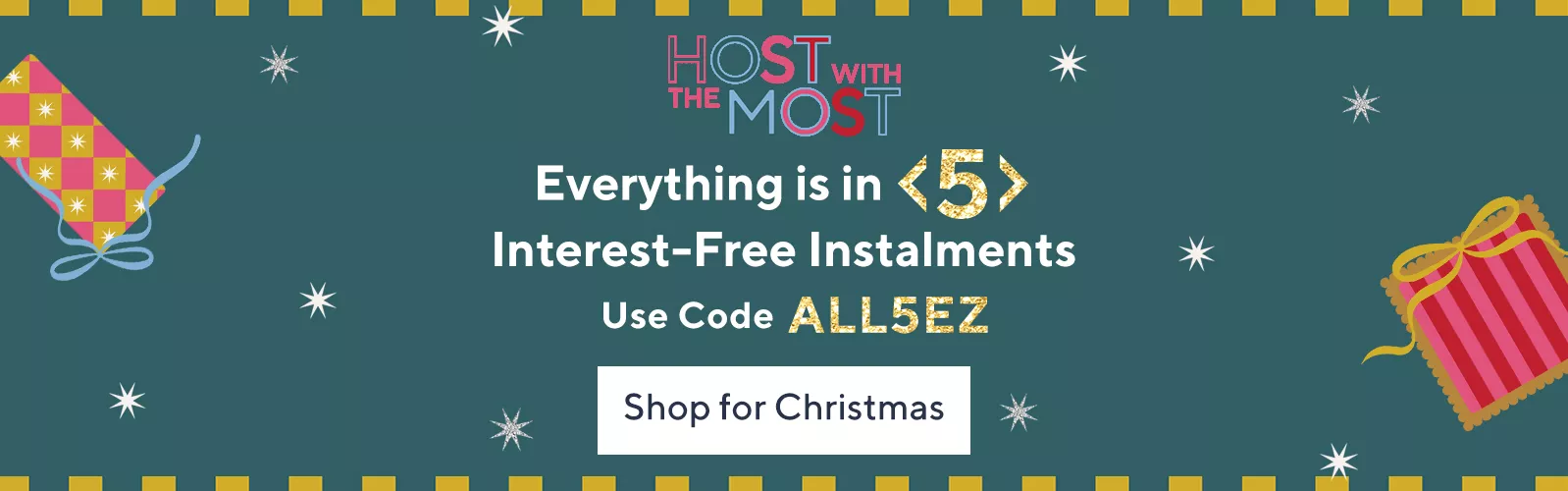 Everything is in 5 interest-free instalments