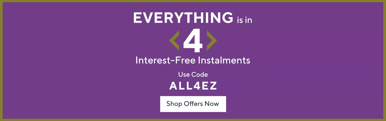 Fashion in 4 interest-free instalments