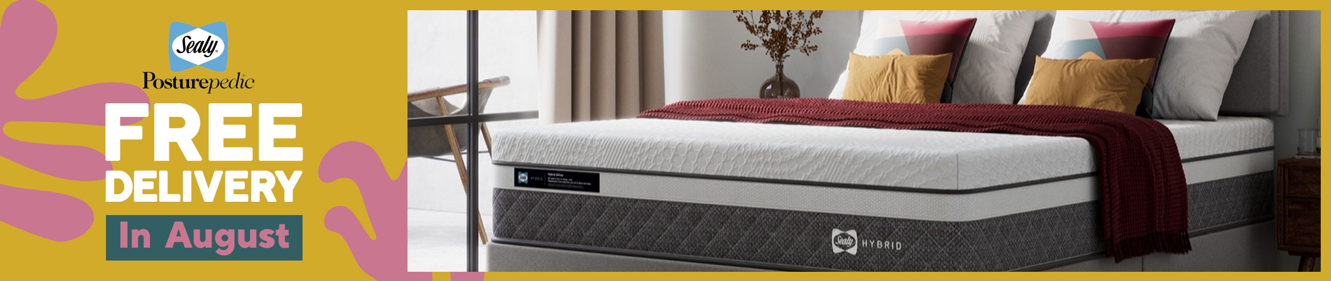 Free delivery on Sealy beds, bedding and sleep technologies