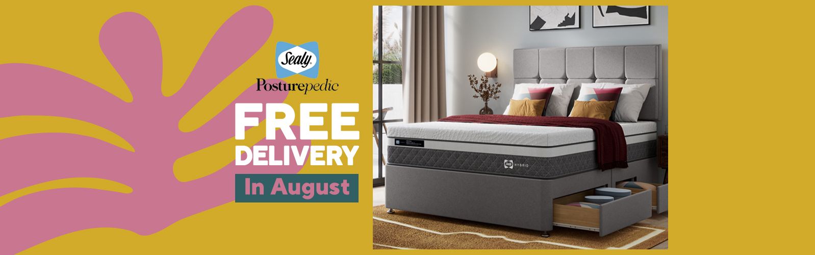Free delivery on Sealy beds, bedding and sleep technologies