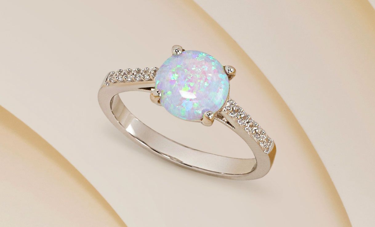 Opal birthstone jewellery