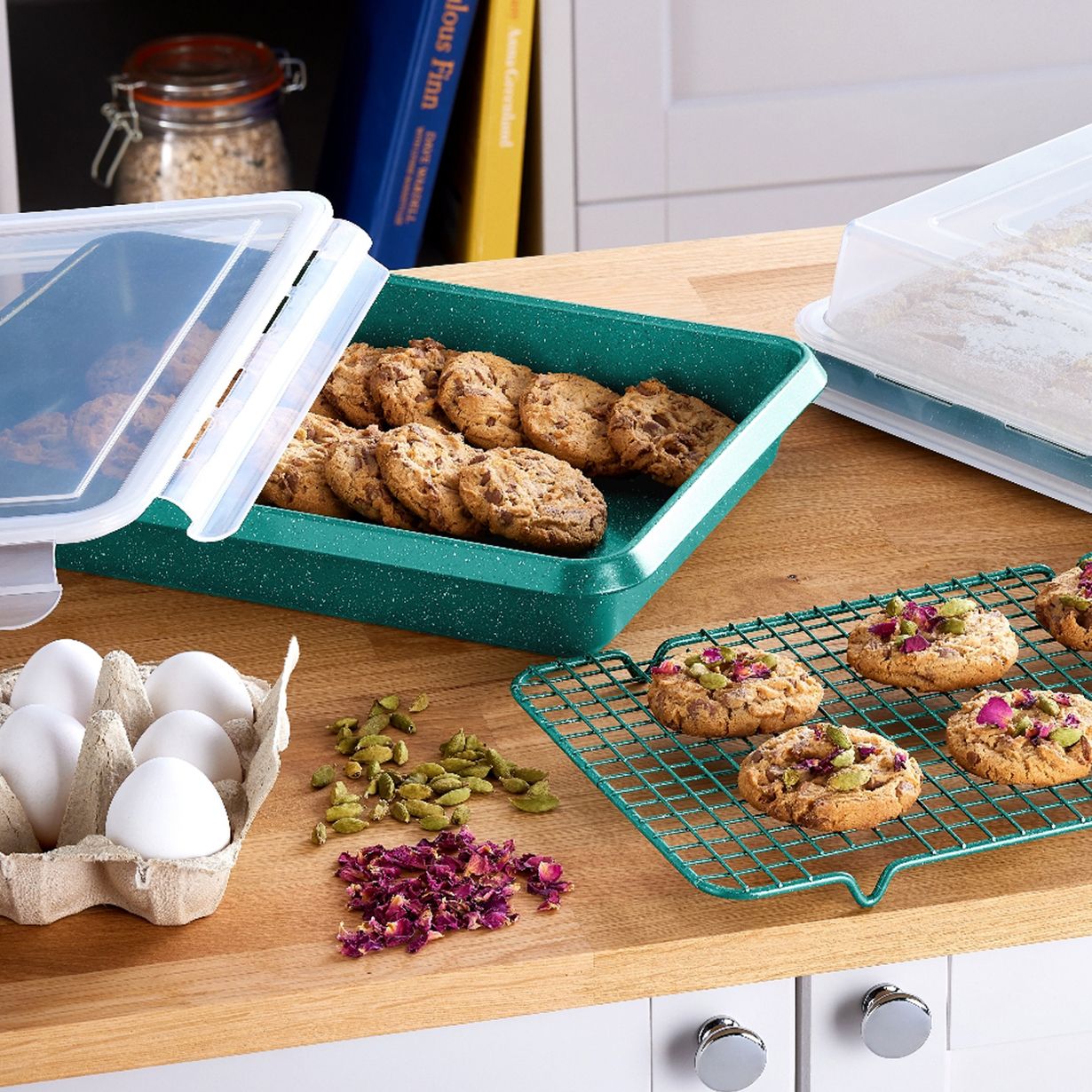 Curtis Stone Set of 2 Dura-pan+ Roast and Bake Store Pan