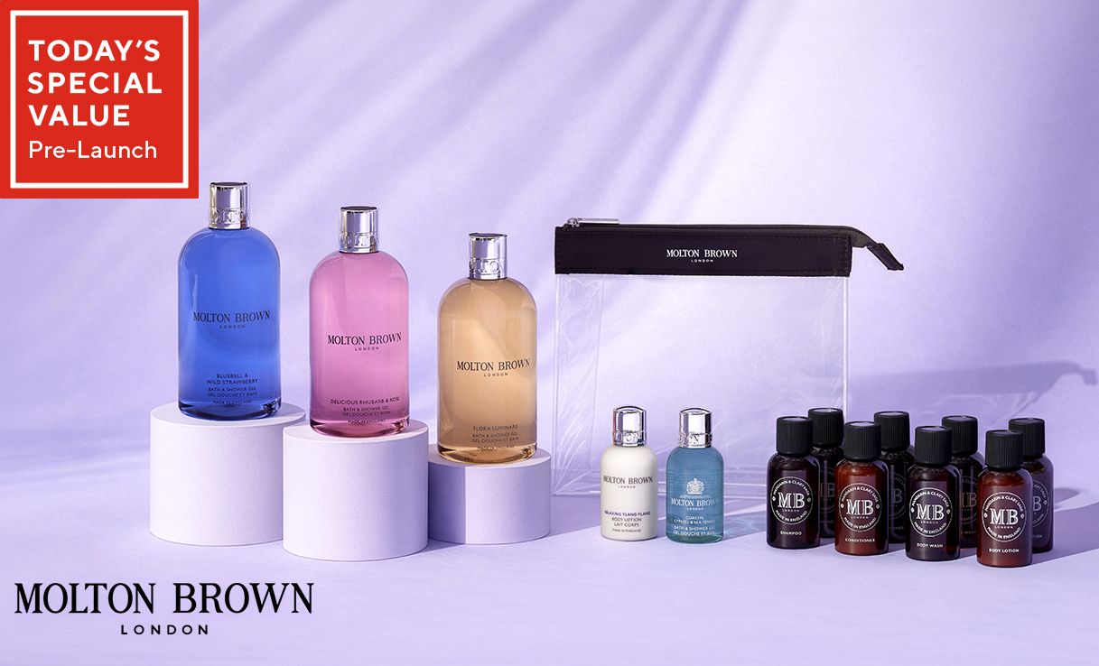 Spread the cost of this Molton Brown 3 Piece Body Wash collection with 10 Piece Travel Kit