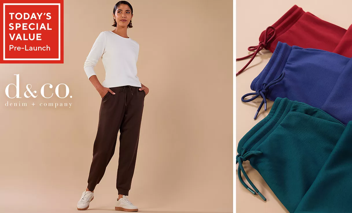 Spread the cost of these Denim & Co Super Soft Cuffed Joggers