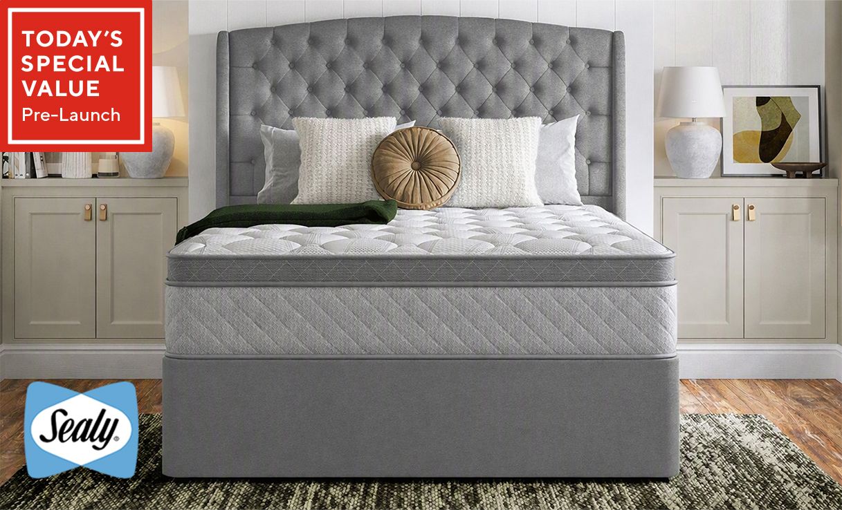 Spread the cost of this Sealy PostureLux Geltex Deep Quilted Eurotop Mattress