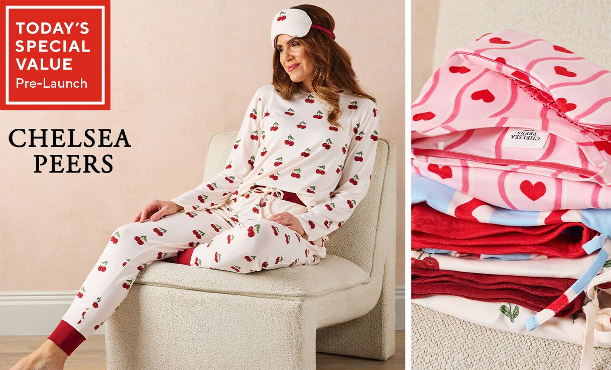 Spread the cost of these Chelsea Peers Print Pyjamas, Eye Mask and Gift Box