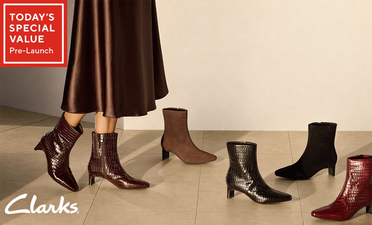 Spread the cost of Clarks Edina Zip Ankle Boots