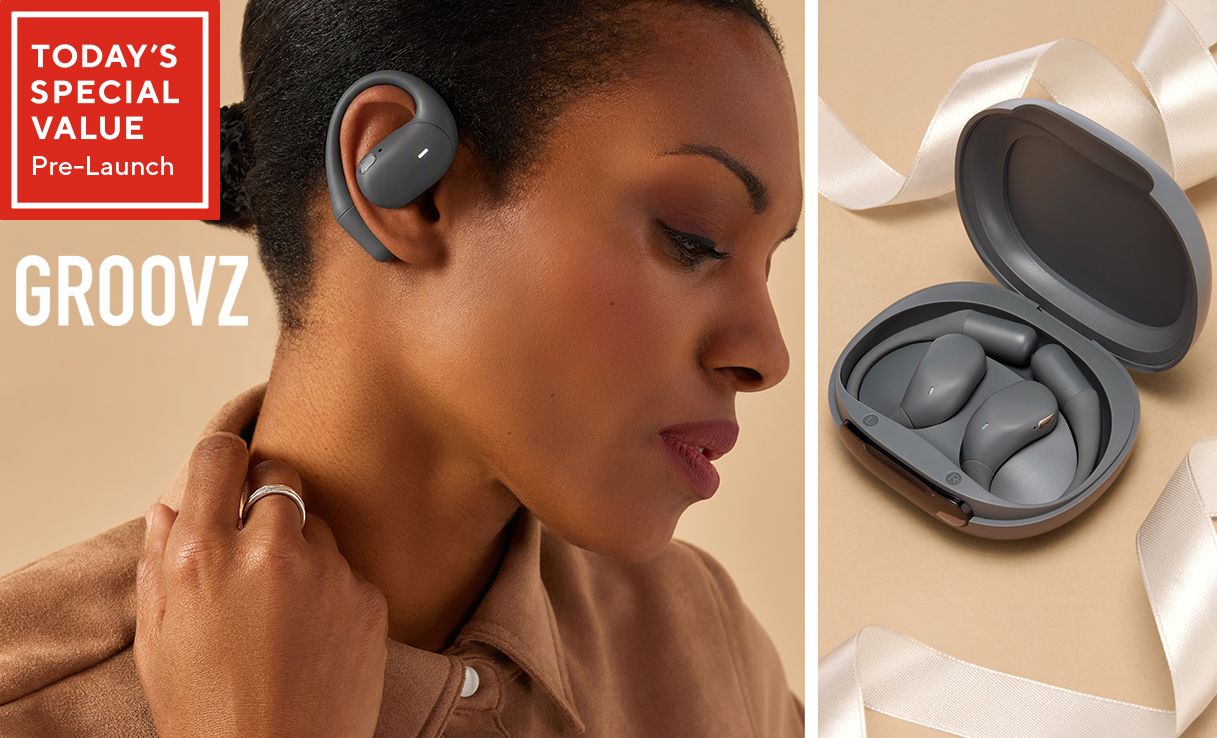 Spread the cost of this Groovz Ultra Open Ear True Wireless Headphones with Magnetic Charging Case