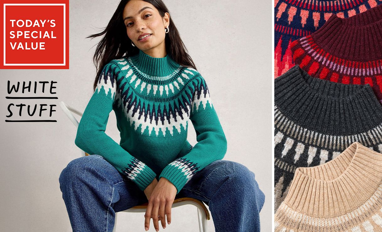 Spread the cost of this White Stuff Fiona Fairisle Jumper