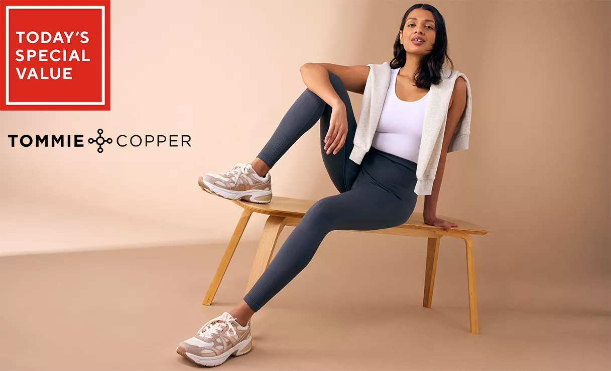 Spread the cost of these Tommie Copper Knee and Hip Support Compression Leggings