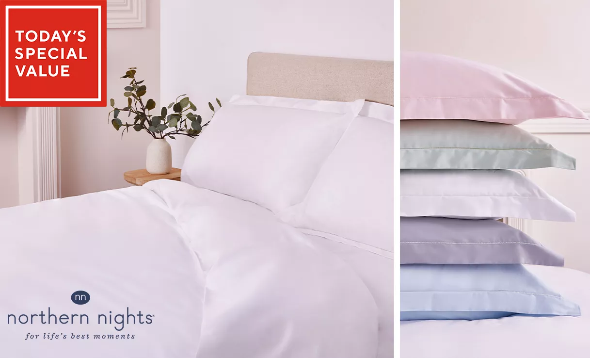 Spread the cost of this Northern Nights 300TC 100% Cotton Temperature Regulating 4 Piece Duvet Set