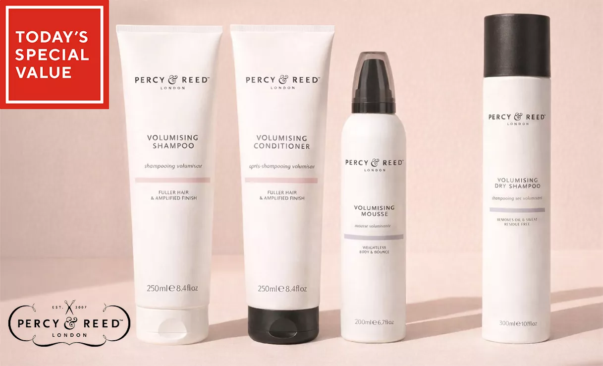 Spread the cost of this Percy & Reed 4 Piece Fuller Hair Edit