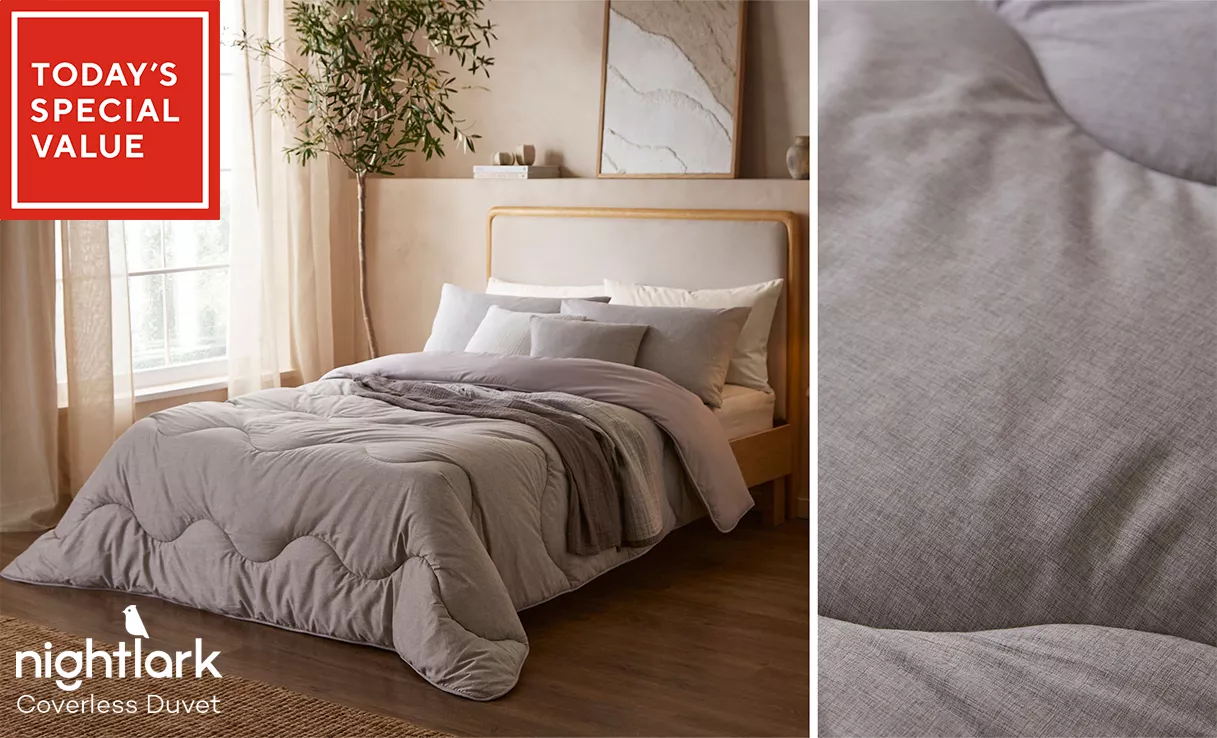 Spread the cost of this Night Lark Soft Weave Coverless 4.5 / 10.5 Tog Duvet