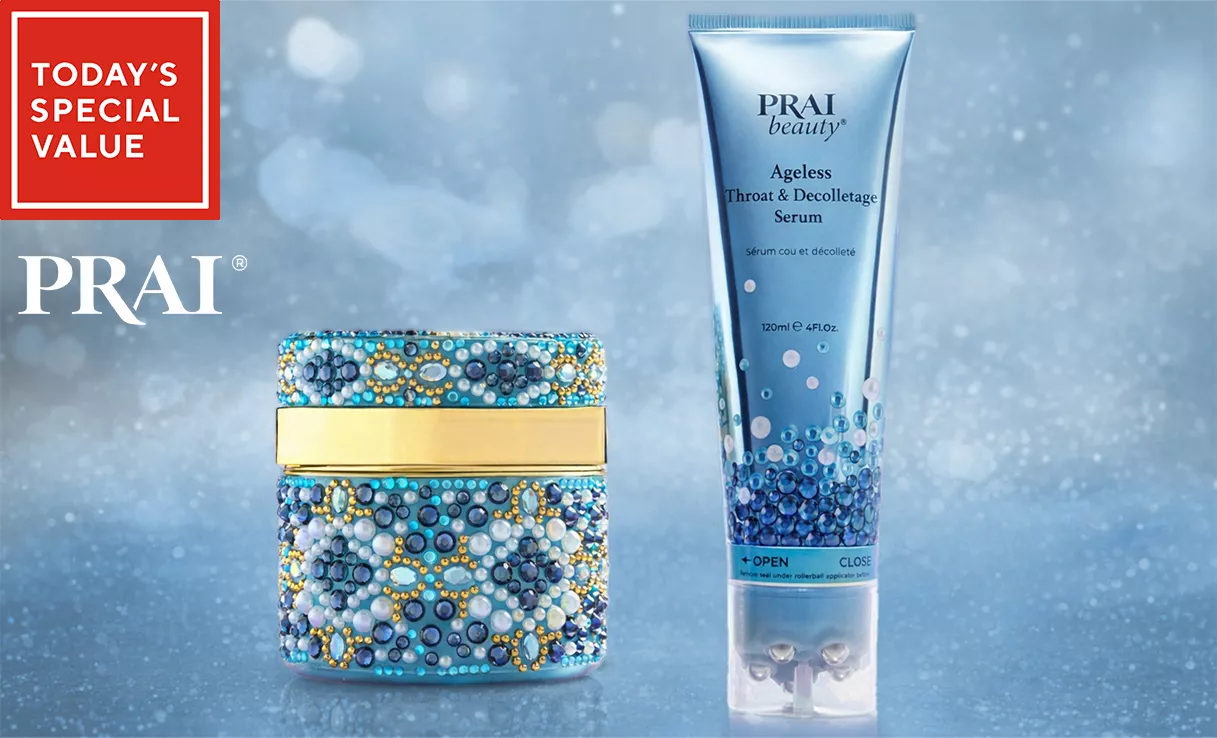 Spread the cost of this Prai Oceanic Jewels Deco Neck Cream & Serum Duo