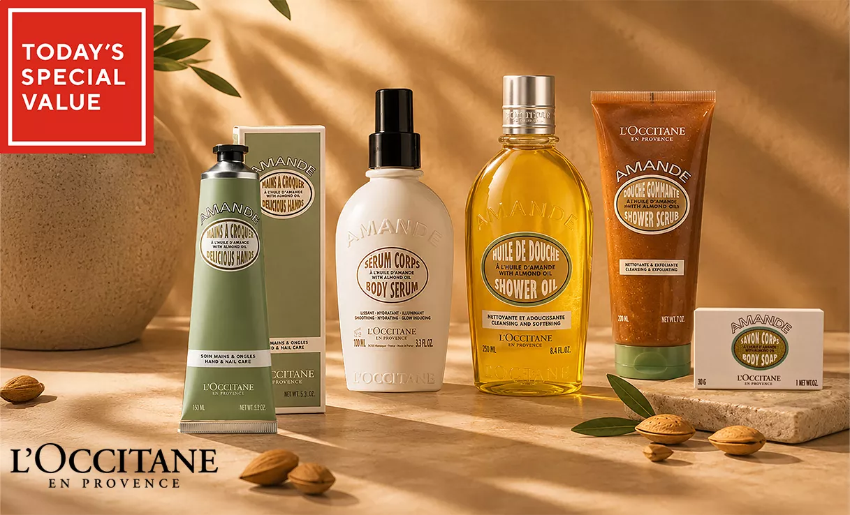 Spread the cost of the L'Occitane 5 Piece Almond Head to Toe Collection