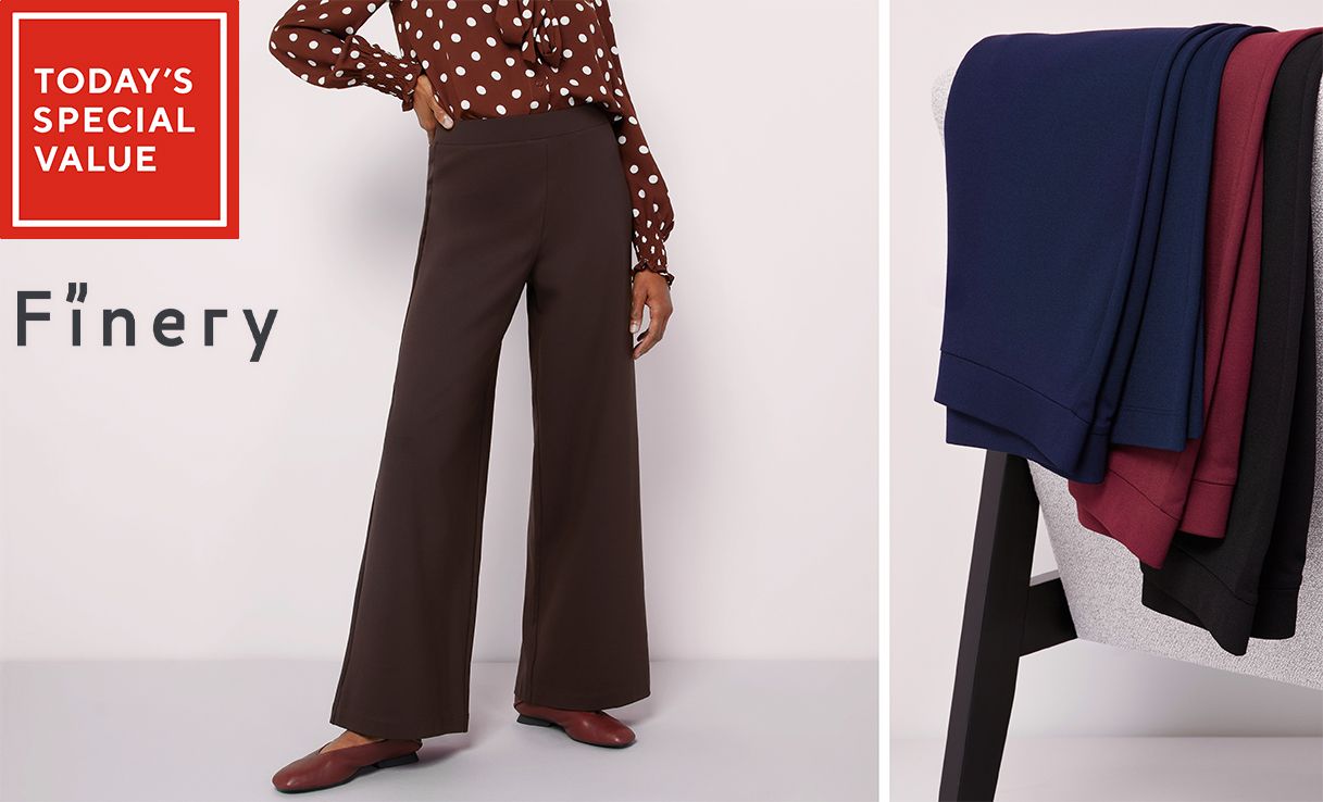 Spread the cost of this Finery London Kenzie Ponte Full Length Trouser with Stretch Waist