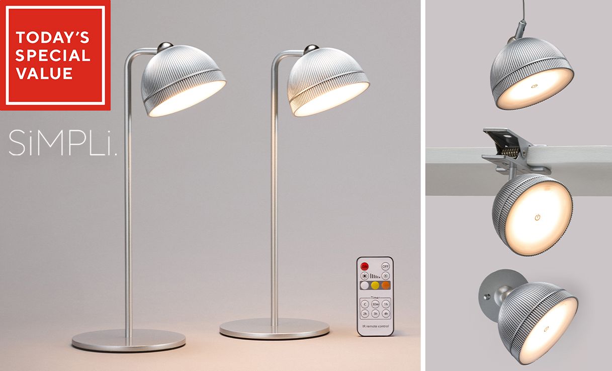 Spread the cost of this Simpli Set of 2 Indoor and Outdoor 4in1 Lamps with remote