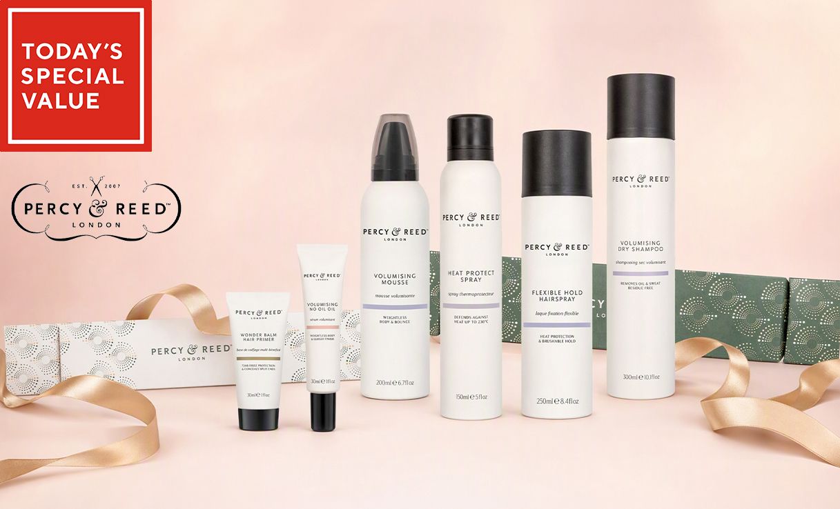 Spread the cost of this Percy & Reed 6-Piece Big Volume Hair Edit