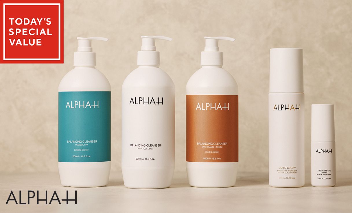 Spread the cost of this Alpha-H Supersize Cleanse & Glow Collection